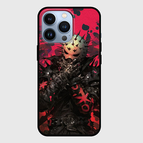 Чехол iPhone 13 Pro Колючая маска / 3D-Черный – фото 1