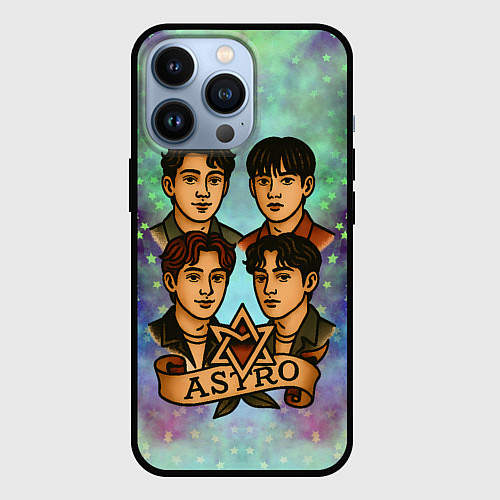 Чехол iPhone 13 Pro Astro в стиле татуировки / 3D-Черный – фото 1