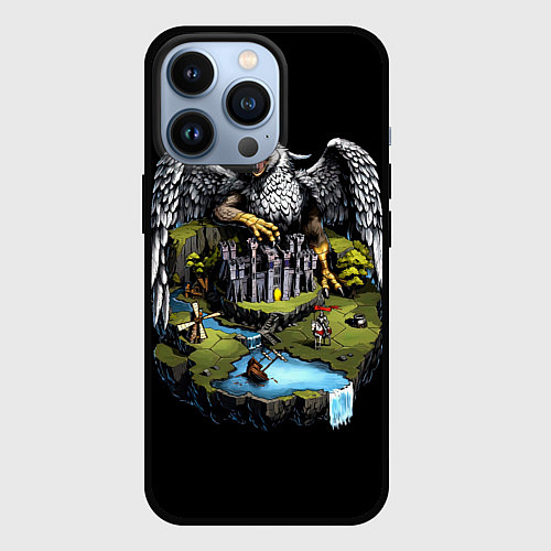 Чехол iPhone 13 Pro Королевский грифон замка - Герои Меча и Магии 3 / 3D-Черный – фото 1