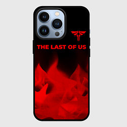 Чехол для iPhone 13 Pro The Last Of Us - red gradient посередине, цвет: 3D-черный