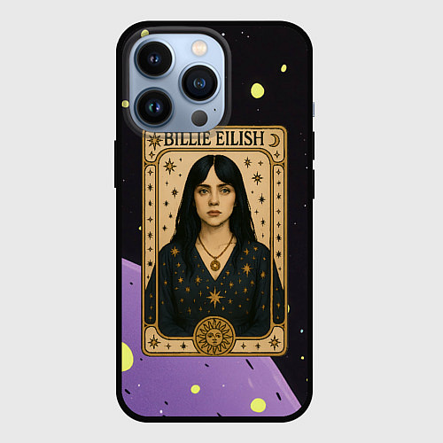 Чехол iPhone 13 Pro Билли Айлиш в стиле Таро / 3D-Черный – фото 1