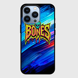 Чехол для iPhone 13 Pro Bones лого из краски, цвет: 3D-черный