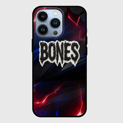 Чехол iPhone 13 Pro Логотип Bones из земли / 3D-Черный – фото 1