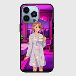 Чехол для iPhone 13 Pro Дандадан Сиратори Айра с кофе, цвет: 3D-черный