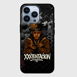 Чехол для iPhone 13 Pro XXXTentacion со скрещенными руками, цвет: 3D-черный