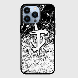 Чехол для iPhone 13 Pro Doom краски всплеск кисти, цвет: 3D-черный
