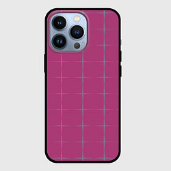 Чехол для iPhone 13 Pro Color pink stripes, цвет: 3D-черный