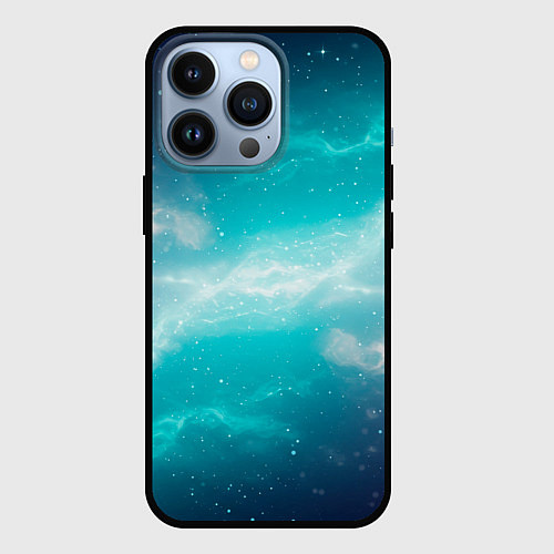 Чехол iPhone 13 Pro Галактическое сияние небес / 3D-Черный – фото 1