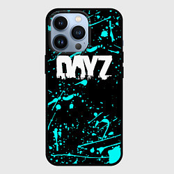 Чехол для iPhone 13 Pro Dayz голубые краски, цвет: 3D-черный