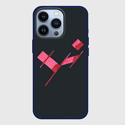 Чехол для iPhone 13 Pro Три буквы, цвет: 3D-тёмно-синий
