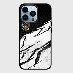 Чехол для iPhone 13 Pro Российская империя - потертости, цвет: 3D-черный