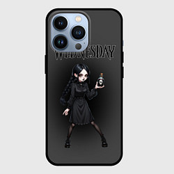 Чехол для iPhone 13 Pro Уэнсдей держит пузырек яда, цвет: 3D-черный