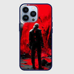 Чехол для iPhone 13 Pro Ведьмак готический стиль, цвет: 3D-тёмно-синий