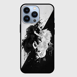 Чехол для iPhone 13 Pro Инь и янь, цвет: 3D-черный