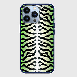 Чехол для iPhone 13 Pro Скумбрия зеленая, цвет: 3D-тёмно-синий