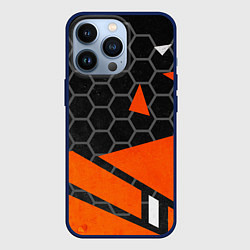 Чехол для iPhone 13 Pro Геометрическая абстракция, цвет: 3D-тёмно-синий