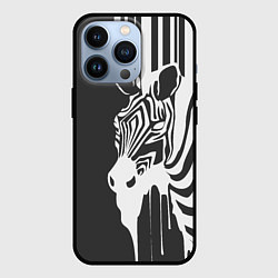 Чехол для iPhone 13 Pro Зебра, цвет: 3D-черный