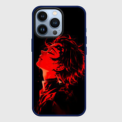 Чехол для iPhone 13 Pro Клинок, рассекающий демонов Танддиро, цвет: 3D-тёмно-синий