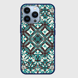 Чехол для iPhone 13 Pro Круговая метаморфоза, цвет: 3D-тёмно-синий