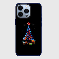 Чехол для iPhone 13 Pro New year, цвет: 3D-тёмно-синий
