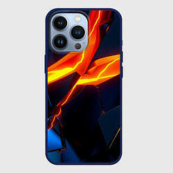 Чехол для iPhone 13 Pro Plate fractures, цвет: 3D-тёмно-синий