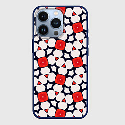 Чехол для iPhone 13 Pro Абстрактные звезды и геометрические фигуры, цвет: 3D-тёмно-синий