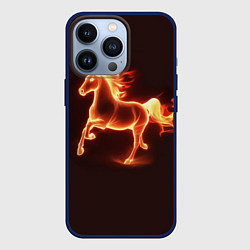 Чехол для iPhone 13 Pro Огненная лошадь 2026, цвет: 3D-тёмно-синий