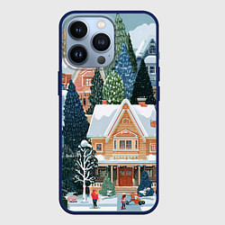 Чехол iPhone 13 Pro Новогодний елочный двор