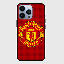 Чехол для iPhone 13 Pro Manchester United, цвет: 3D-черный