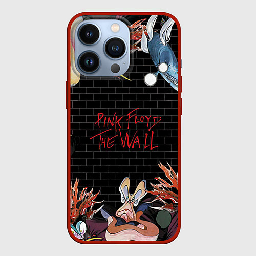 Чехол iPhone 13 Pro Pink Floyd: The Wall / 3D-Красный – фото 1