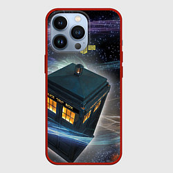 Чехол для iPhone 13 Pro Police Box, цвет: 3D-красный