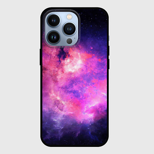 Чехол iPhone 13 Pro Космос / 3D-Черный – фото 1