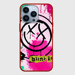 Чехол для iPhone 13 Pro Blink-182: Purple Smile, цвет: 3D-красный