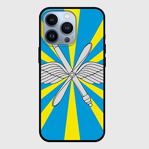 Чехол iPhone 13 Pro Флаг ВВС / 3D-Черный – фото 1