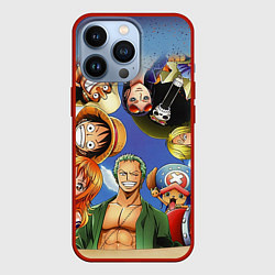 Чехол для iPhone 13 Pro One Piece, цвет: 3D-красный