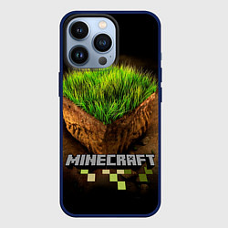 Чехол для iPhone 13 Pro Майнкрафт, цвет: 3D-тёмно-синий