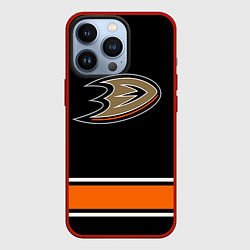 Чехол для iPhone 13 Pro Anaheim Ducks Selanne, цвет: 3D-красный