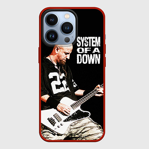 Чехол iPhone 13 Pro System of a Down / 3D-Красный – фото 1