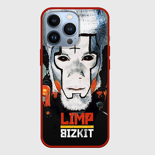 Чехол iPhone 13 Pro Limp Bizkit: Faith Face / 3D-Красный – фото 1