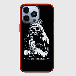 Чехол для iPhone 13 Pro BMTH: Skull Pray, цвет: 3D-красный