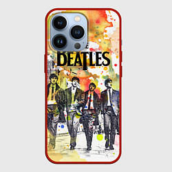 Чехол для iPhone 13 Pro The Beatles: Colour Spray, цвет: 3D-красный