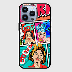 Чехол для iPhone 13 Pro POP ART, цвет: 3D-черный