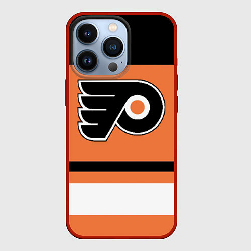 Чехол iPhone 13 Pro Philadelphia Flyers / 3D-Красный – фото 1