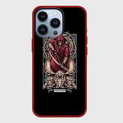 Чехол для iPhone 13 Pro Стрелец, цвет: 3D-красный