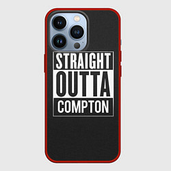 Чехол для iPhone 13 Pro Straight Outta Compton, цвет: 3D-красный
