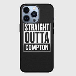 Чехол для iPhone 13 Pro Straight Outta Compton, цвет: 3D-черный