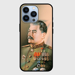 Чехол для iPhone 13 Pro Иосиф Сталин, цвет: 3D-черный