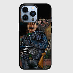 Чехол для iPhone 13 Pro Сталин военный, цвет: 3D-черный