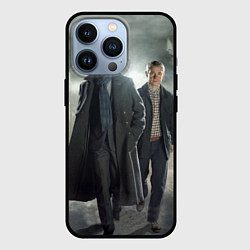 Чехол для iPhone 13 Pro Шерлок и Доктор, цвет: 3D-черный