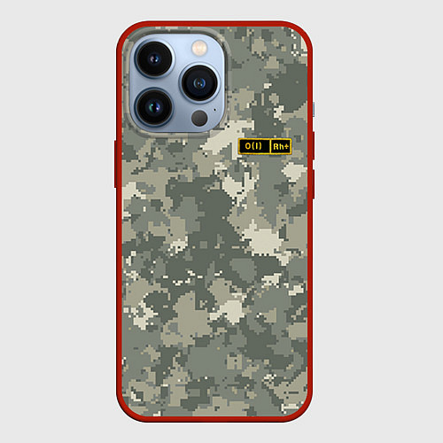 Чехол iPhone 13 Pro O I + / 3D-Красный – фото 1